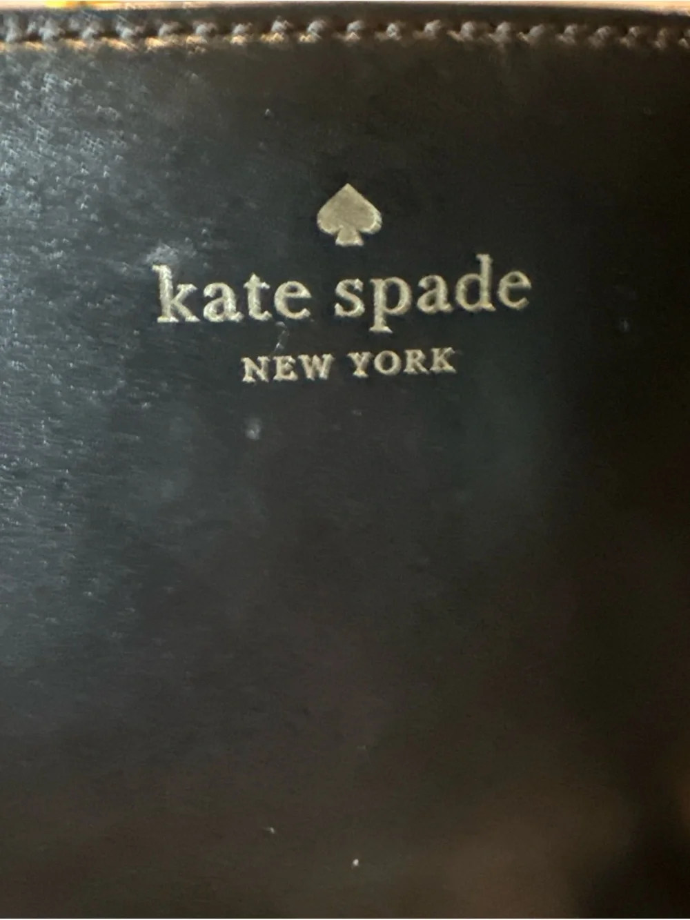 Kate Spade New York Black Classic Large Tote Bag Gold Hardware Shoulder Bag